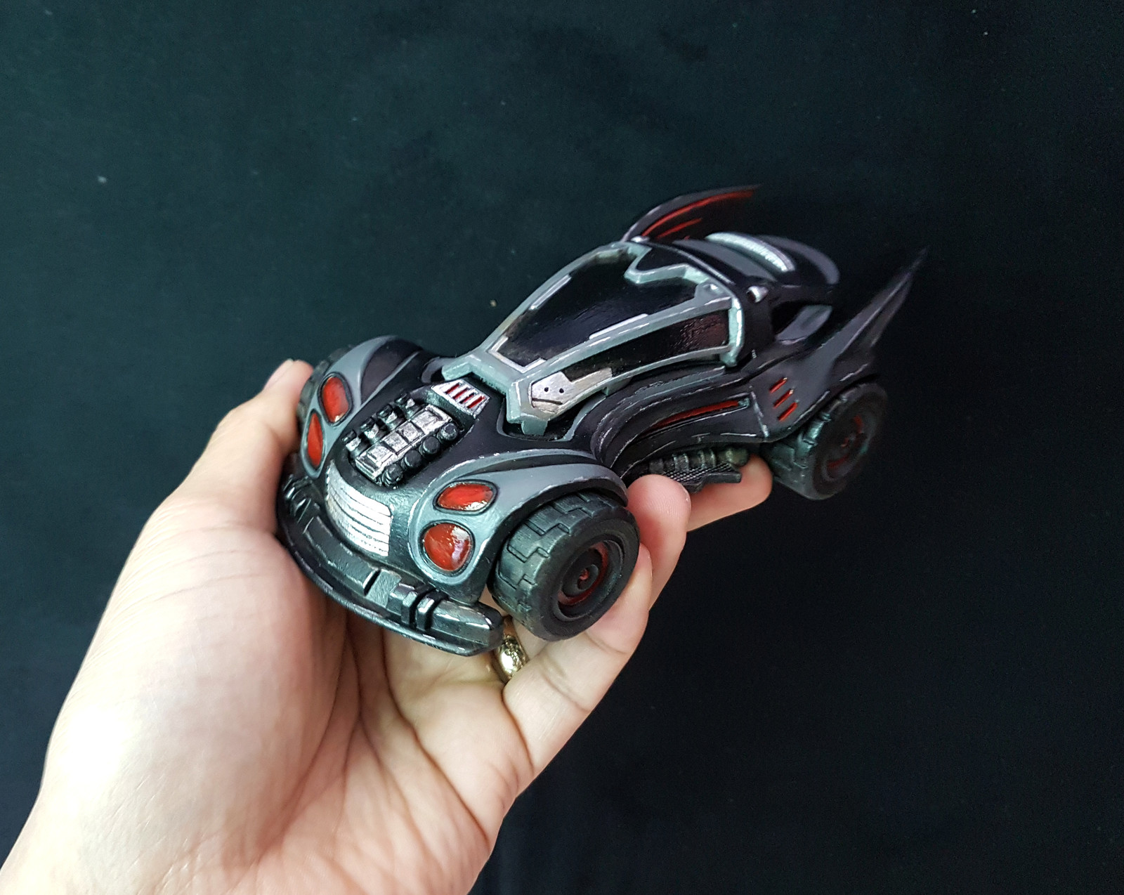 3d printed Tron inspired Batmobile (150mm)
