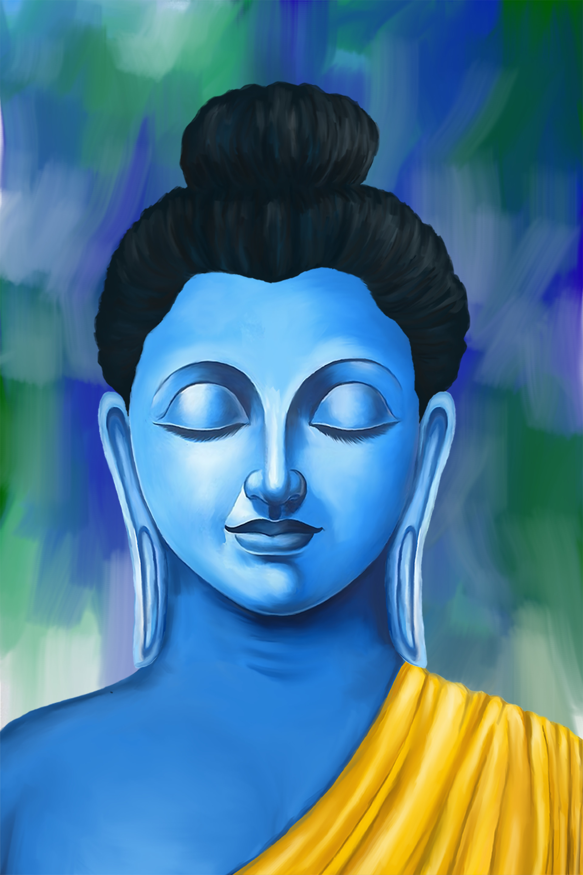 Blue Buddha Paintings
