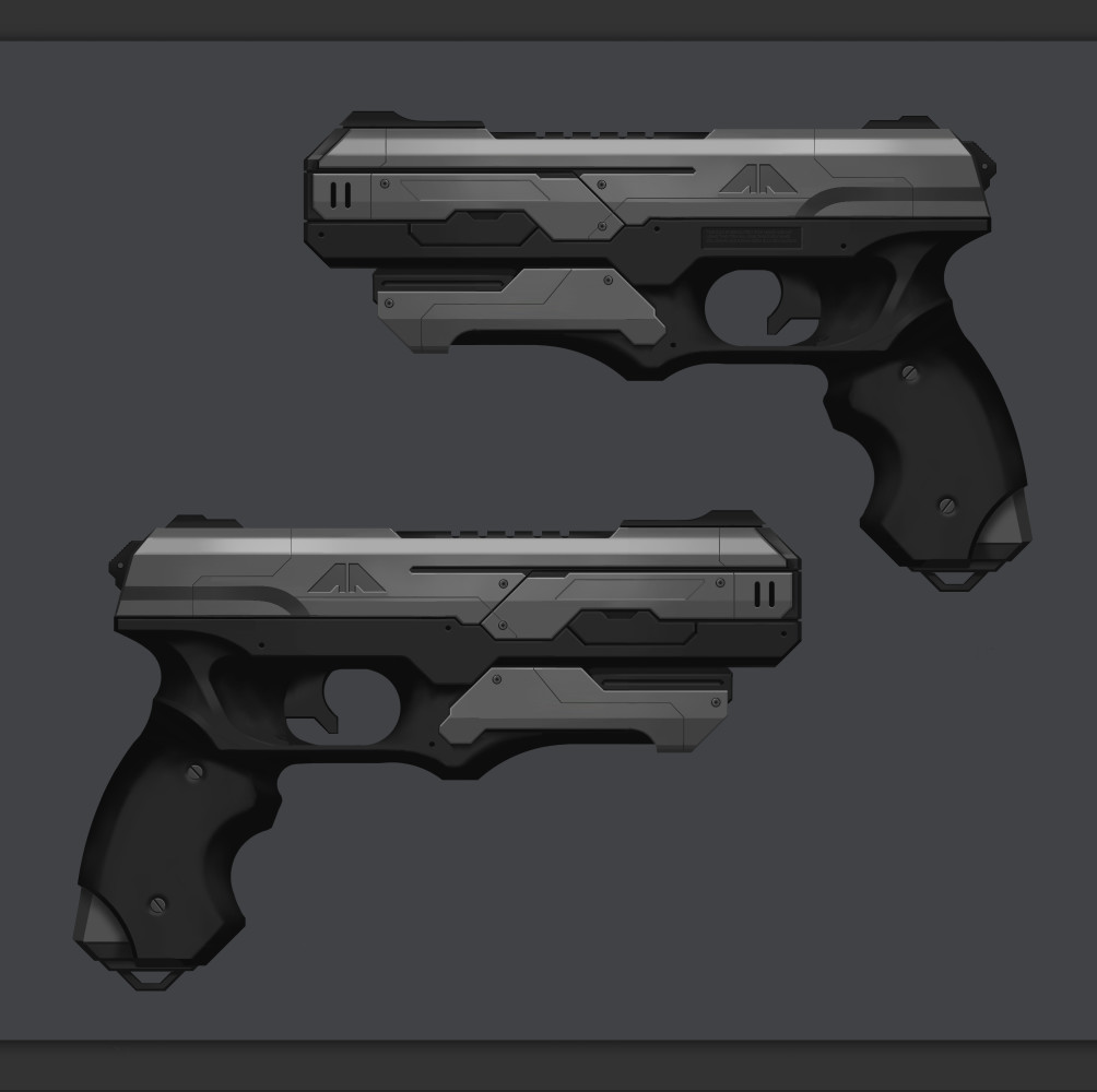 ArtStation - Match Industries - Pulse Pistol