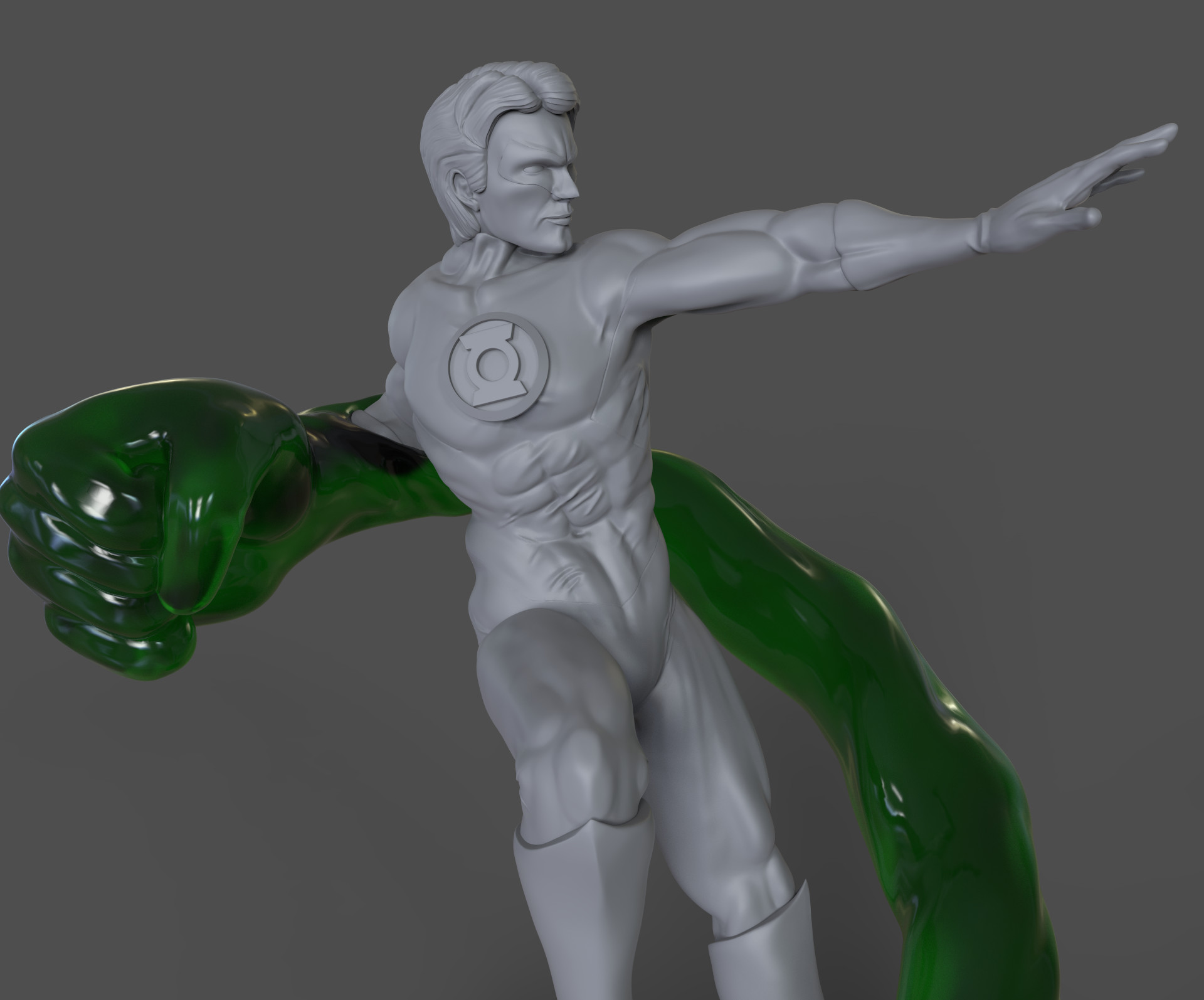 ArtStation Green Lantern Construct Punch