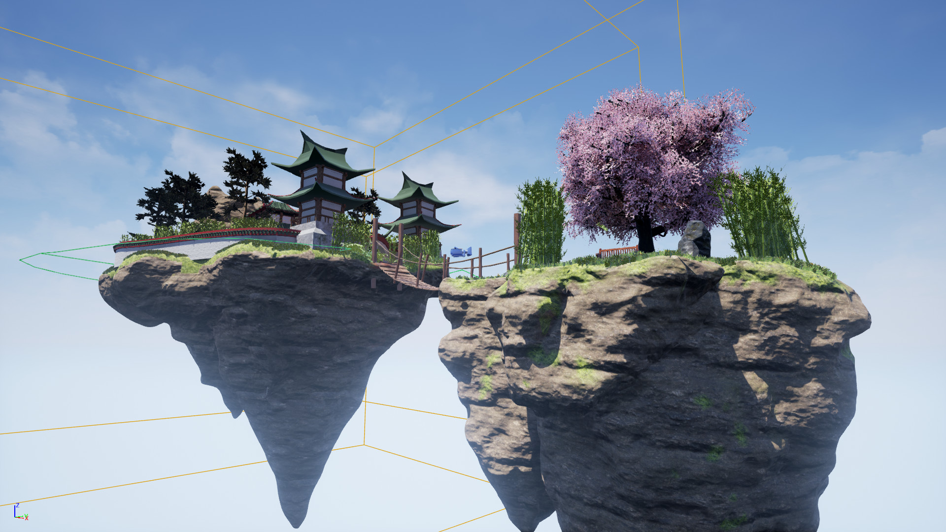 ArtStation Floating Japanese Temple