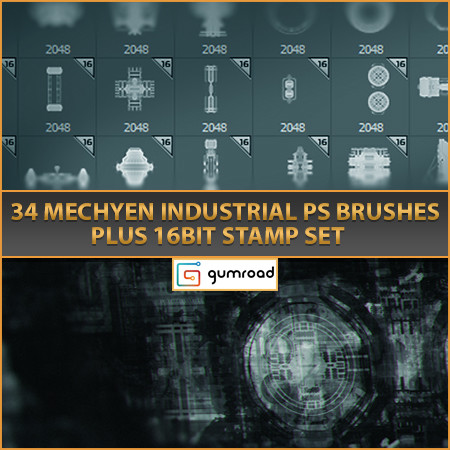 Mechyen Industrial Photoshop Brushes