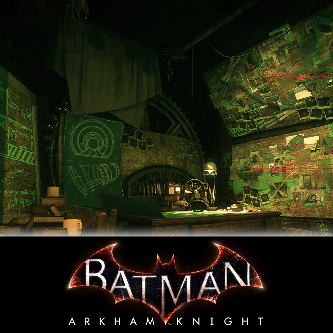 Artstation Batman Arkham Knight Riddler Rooms Rob Holehouse