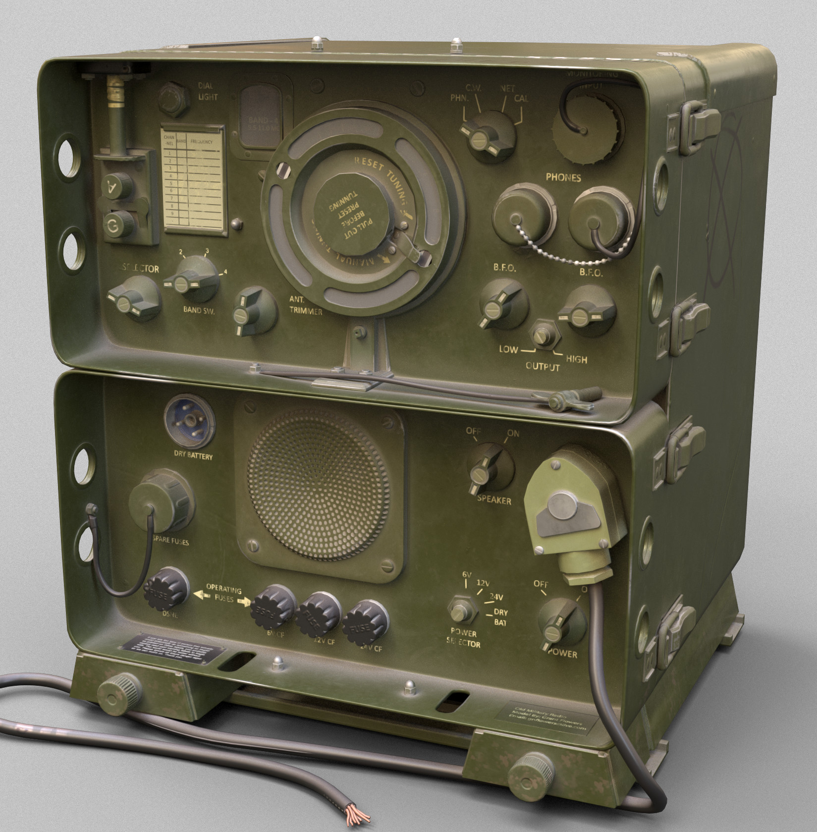 ArtStation U.S. Army Shortwave Receiver