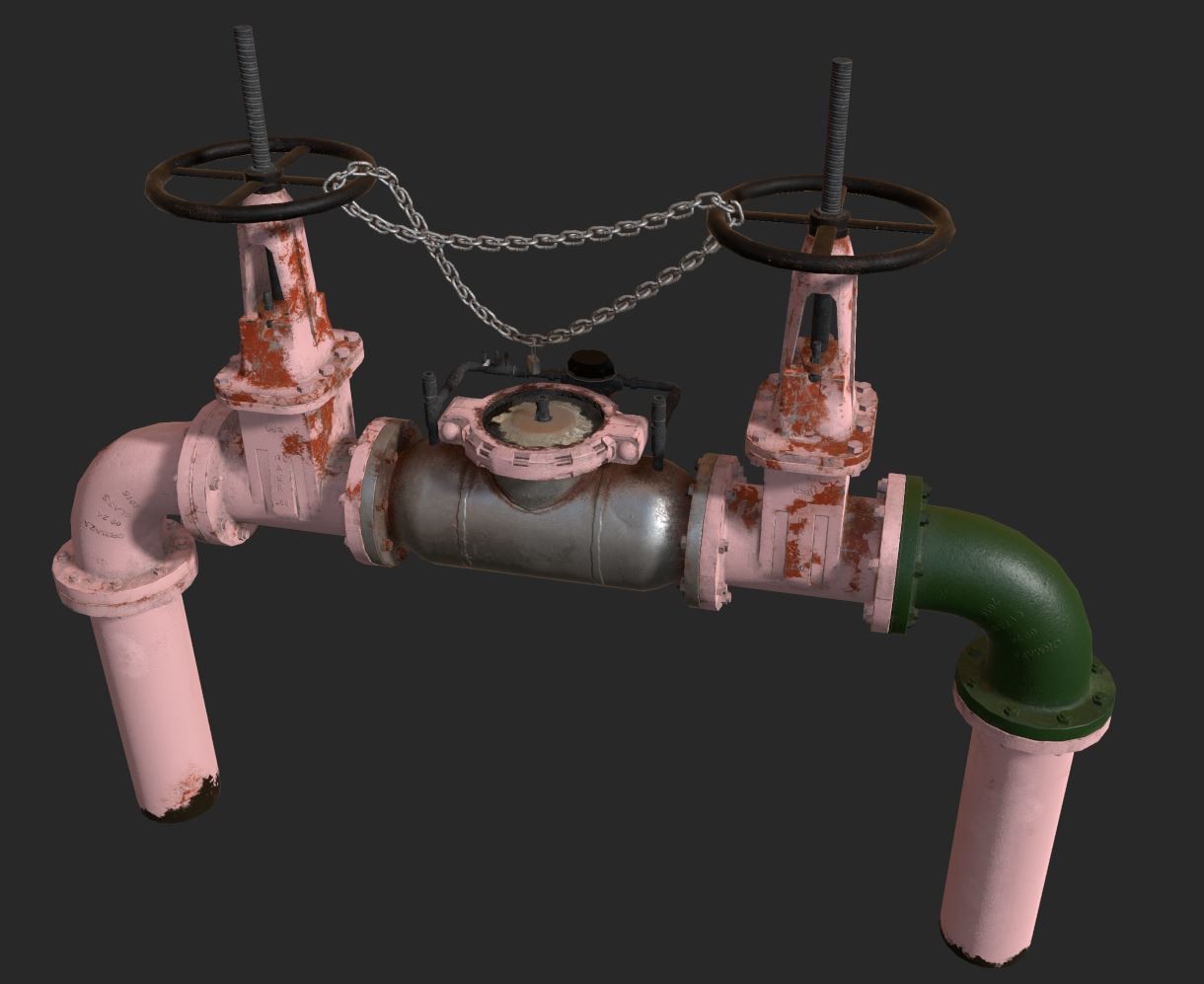 Main 3d. 3д модель водопровода. 3d модель клапана. Valve 3d model. Backflow Preventer device..