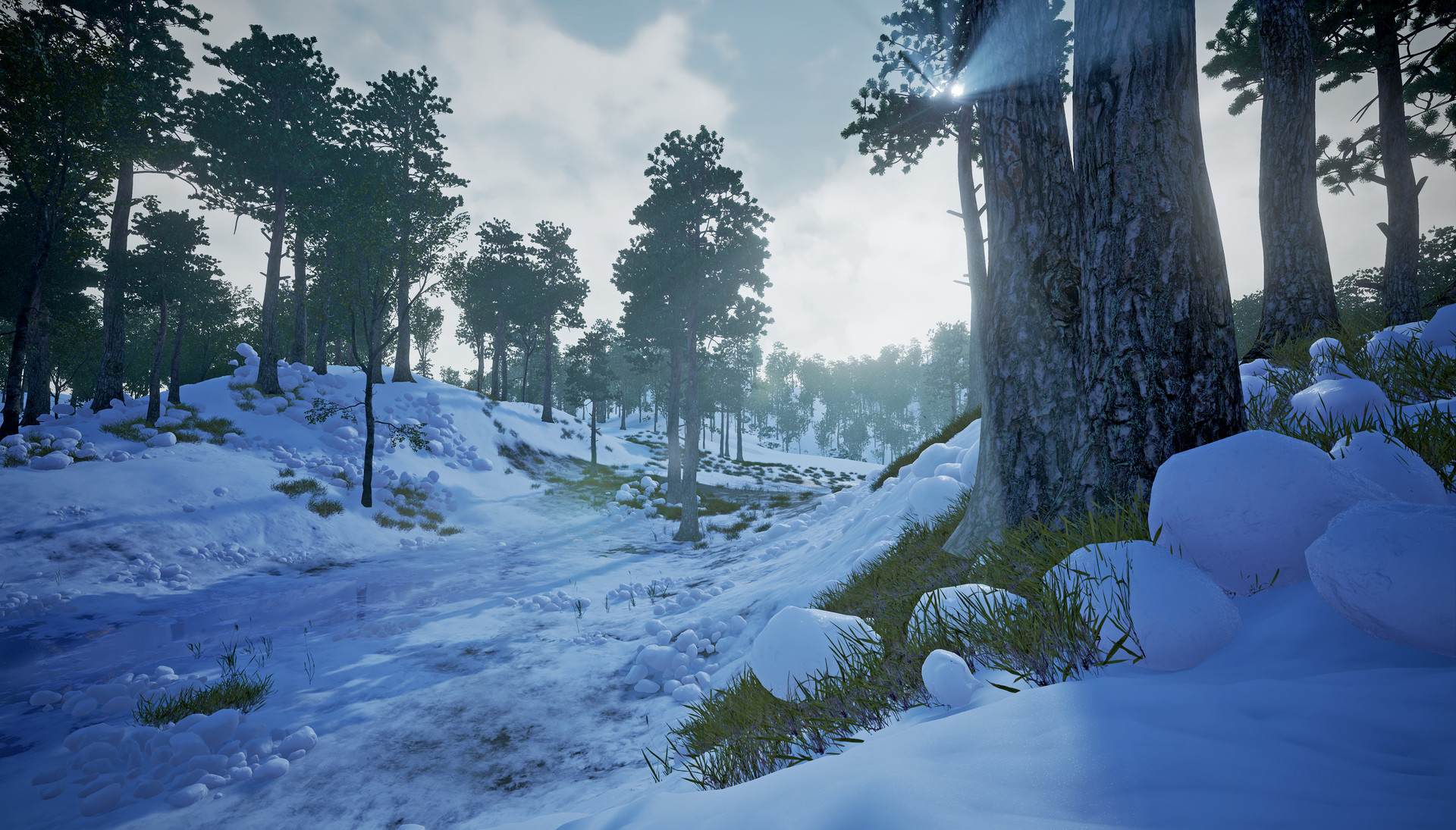 ArtStation Snowy Environment Unreal Engine