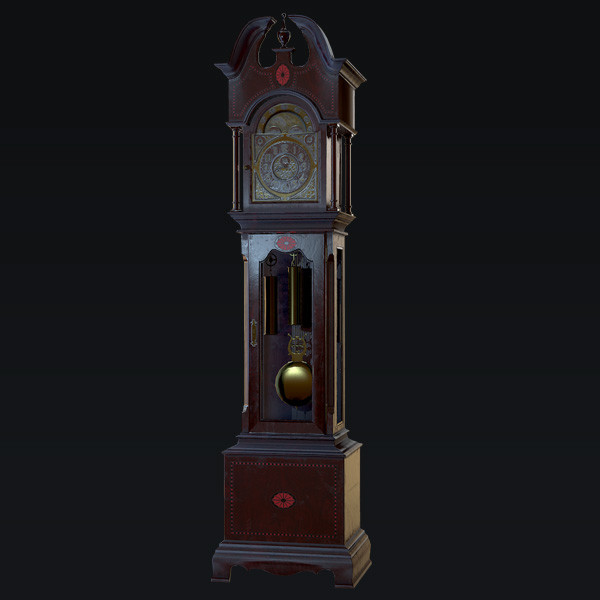 ArtStation - HM Grandfather Clock