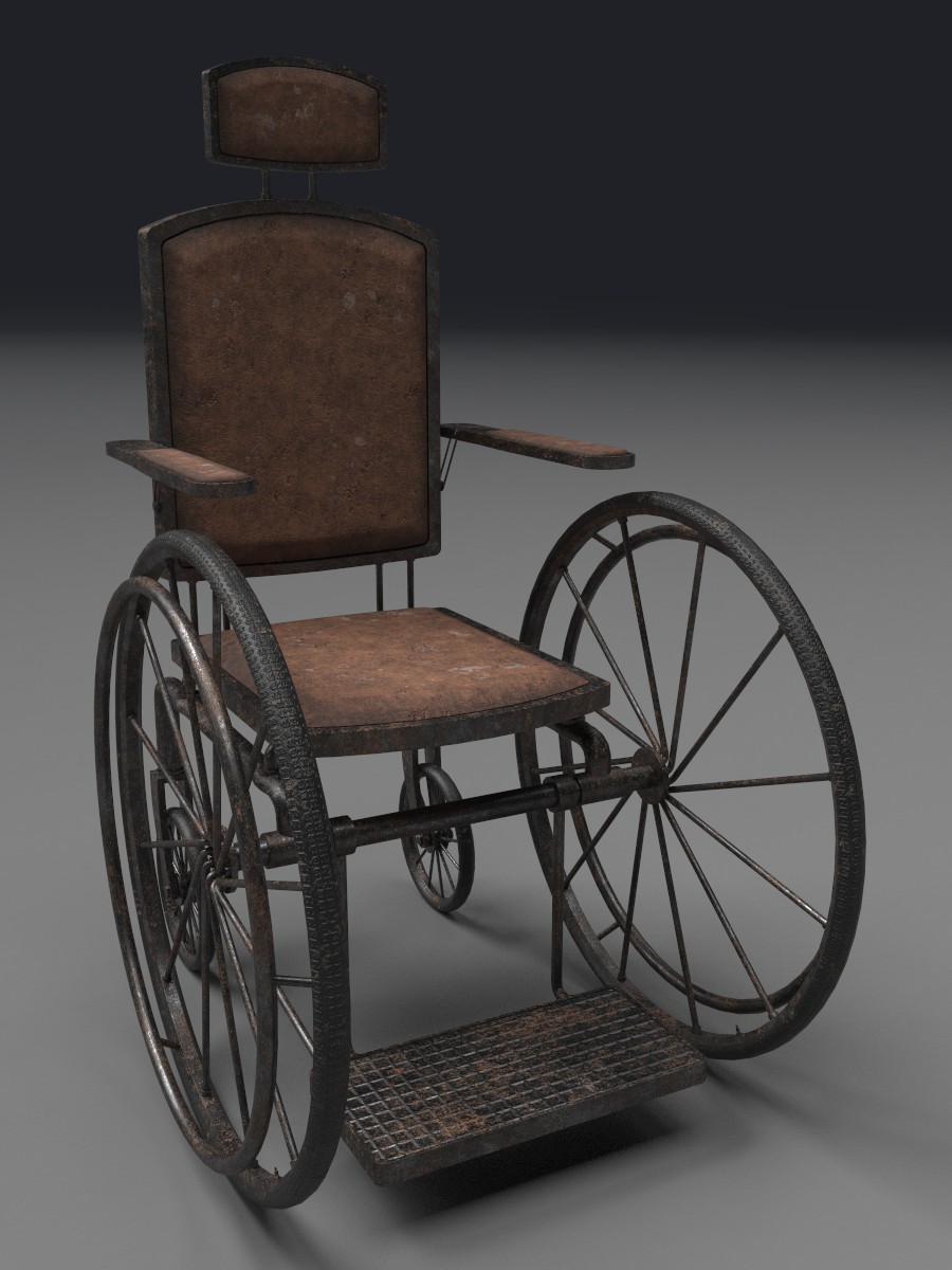 ArtStation - Antique Wheelchair, Mark 