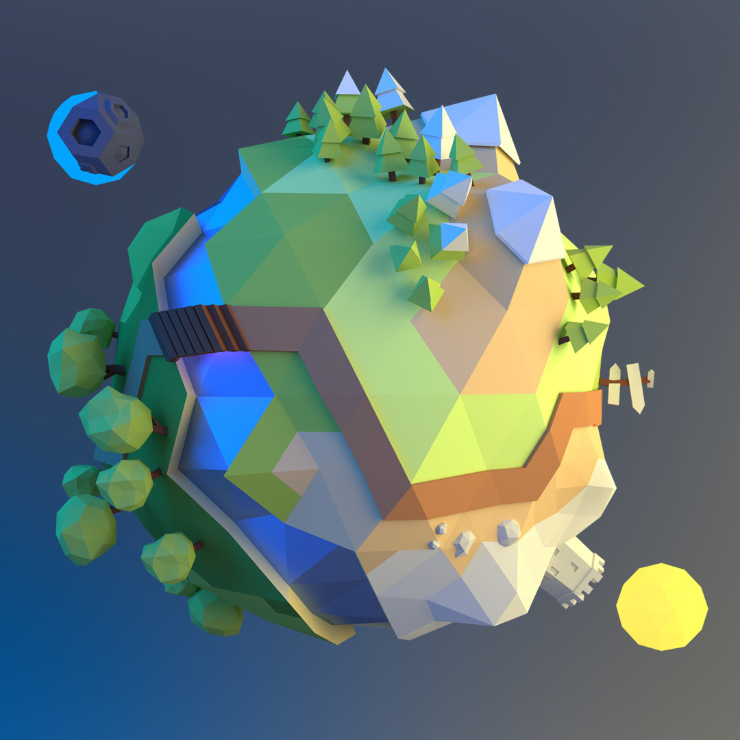 Low poly steam фото 40