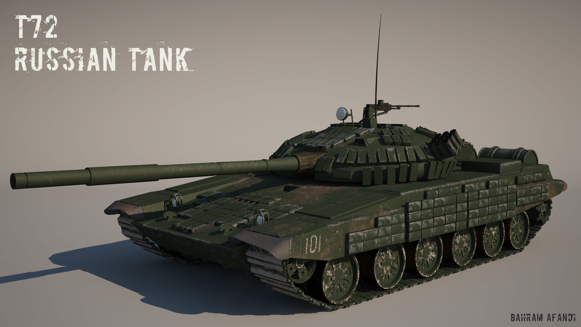 Artstation T 72 Russian Tank Bahram Afandi