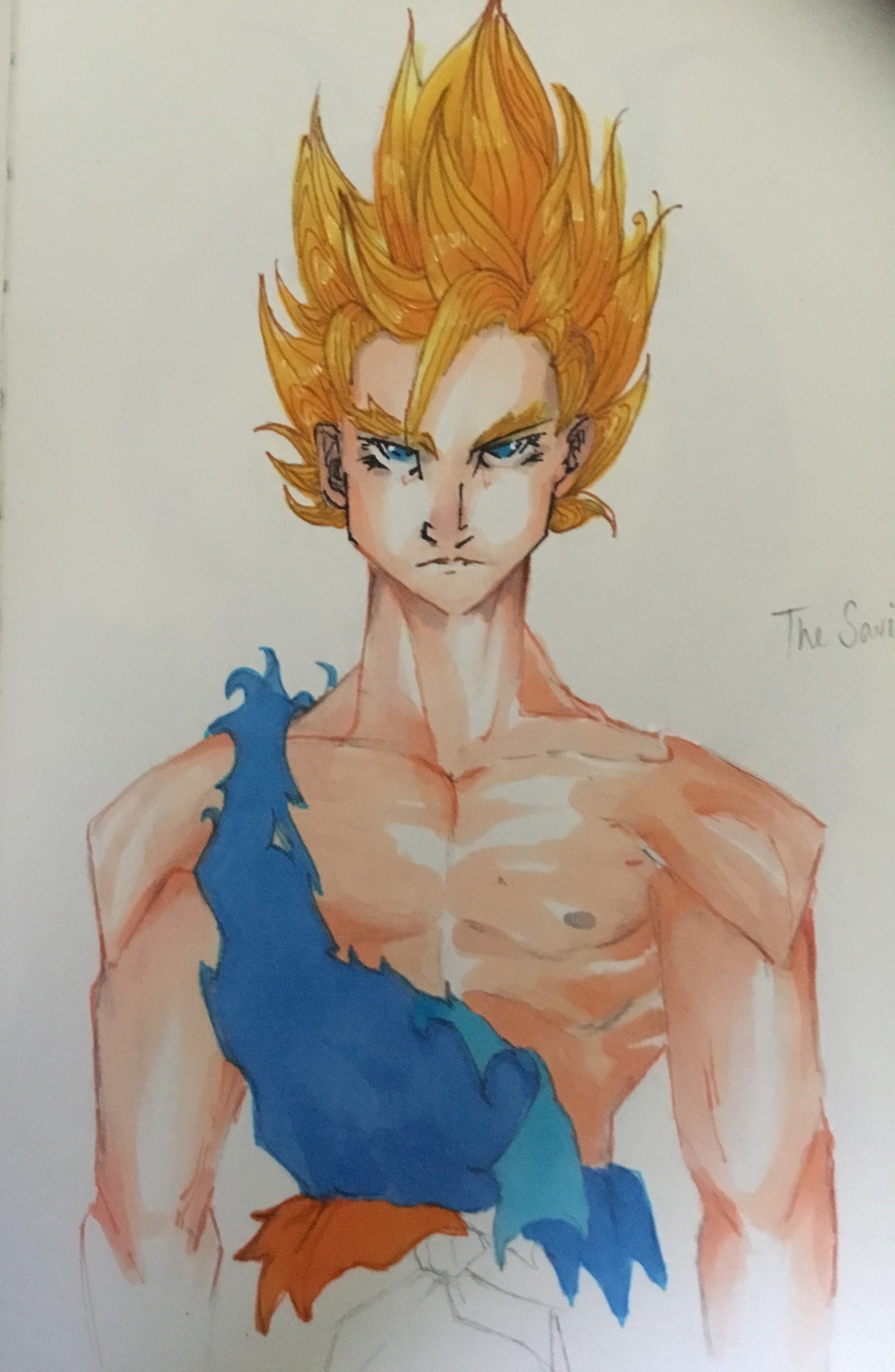 ArtStation - Goku Super Saiyajin - Cell Game, Julien Majin