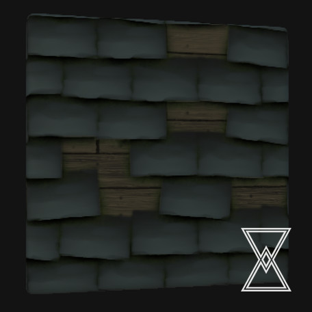 Stylized Slate Roof