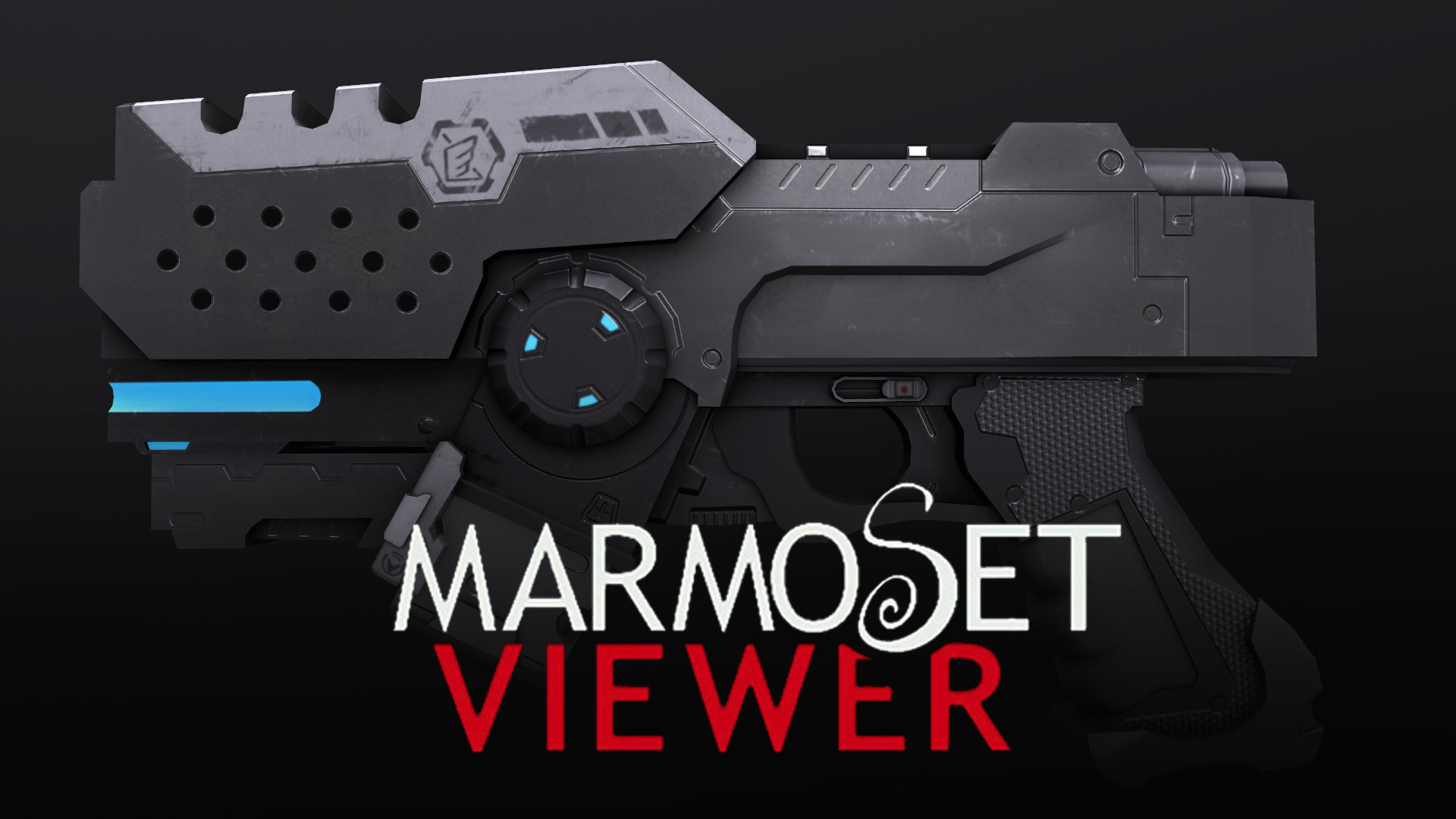 ArtStation - Low Poly Sci-Fi Pistol