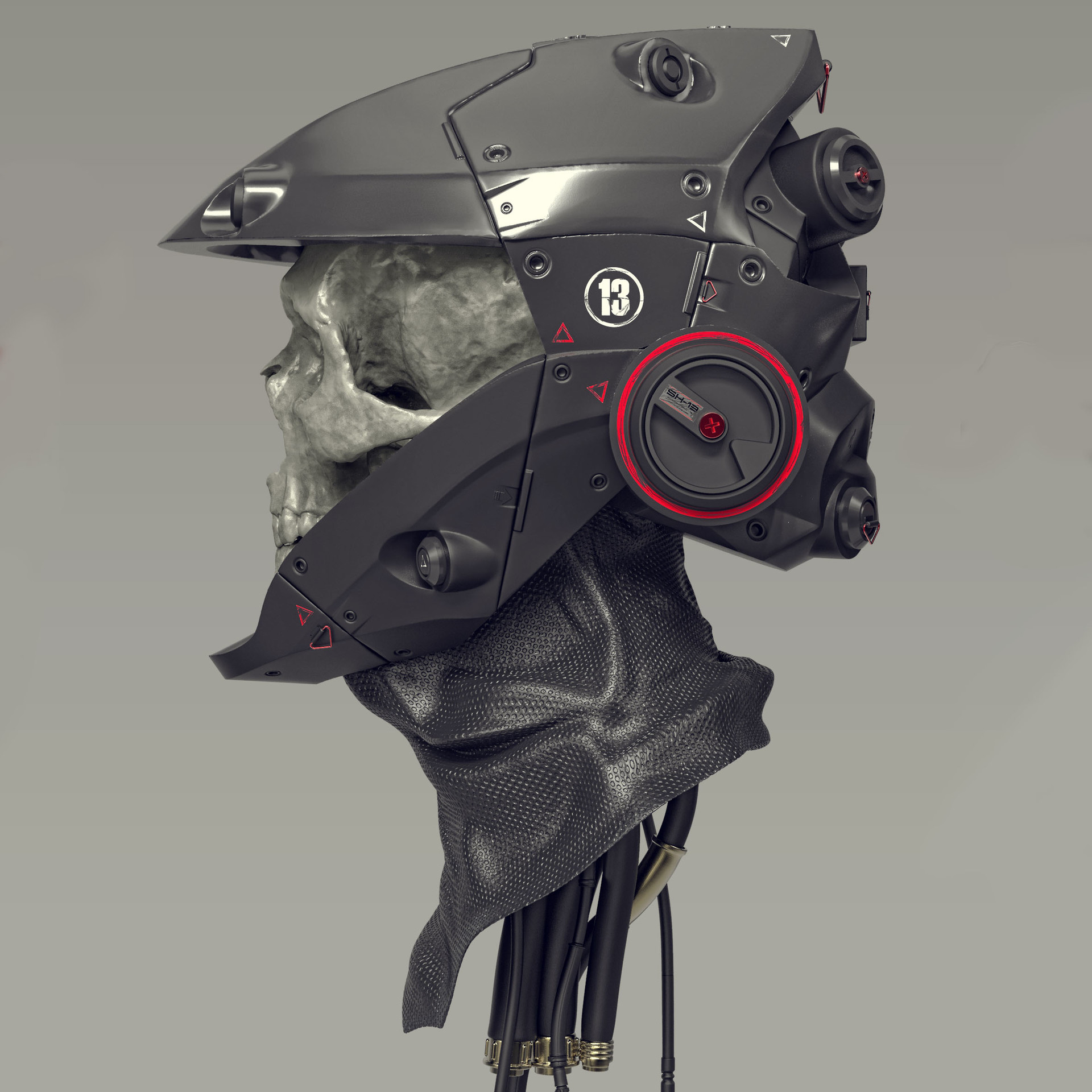 ArtStation - Helmet Skull