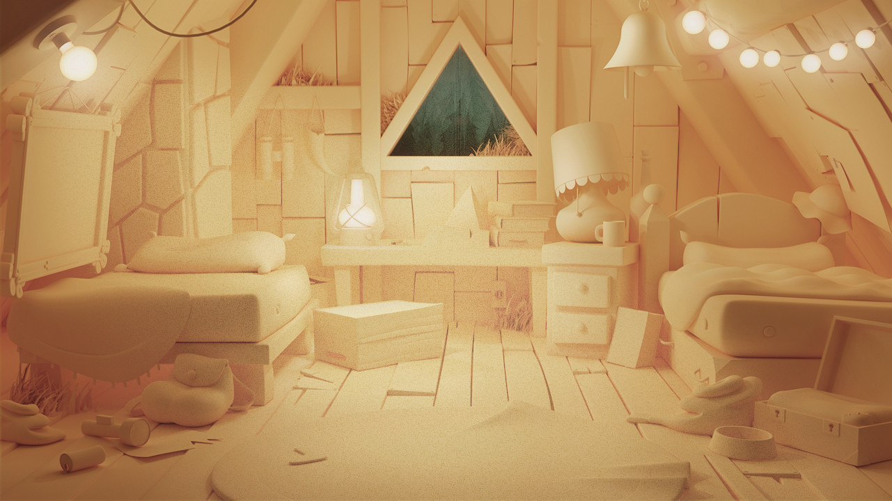 WIP - Mabel and Dipper's bedroom - (Gravity Falls FanArt) .