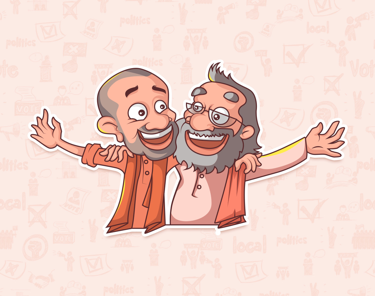 ArtStation Yogi Adityanath Stickers Design