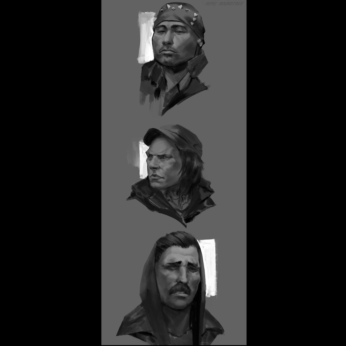 ArtStation Shock Collars   Remi Roundtree Shock Collars Faces 2 Thumbnail 