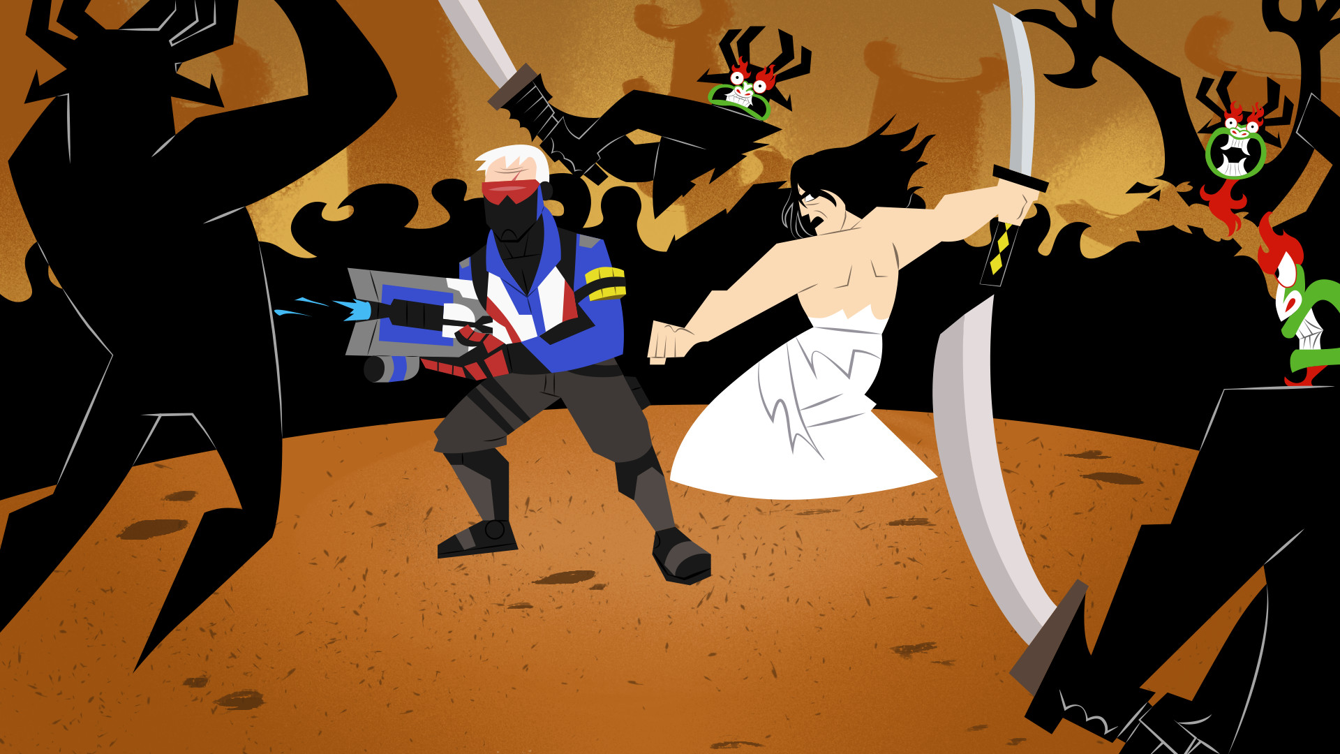 Overwatch x <b>Samurai</b> <b>Jack</b> mash-up, Soldier <b>Jack</b> and <b>Samurai</b> <b>Jack</b>, back to ba...