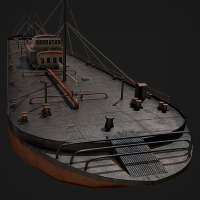 ArtStation - 3D Vehicles - Barge