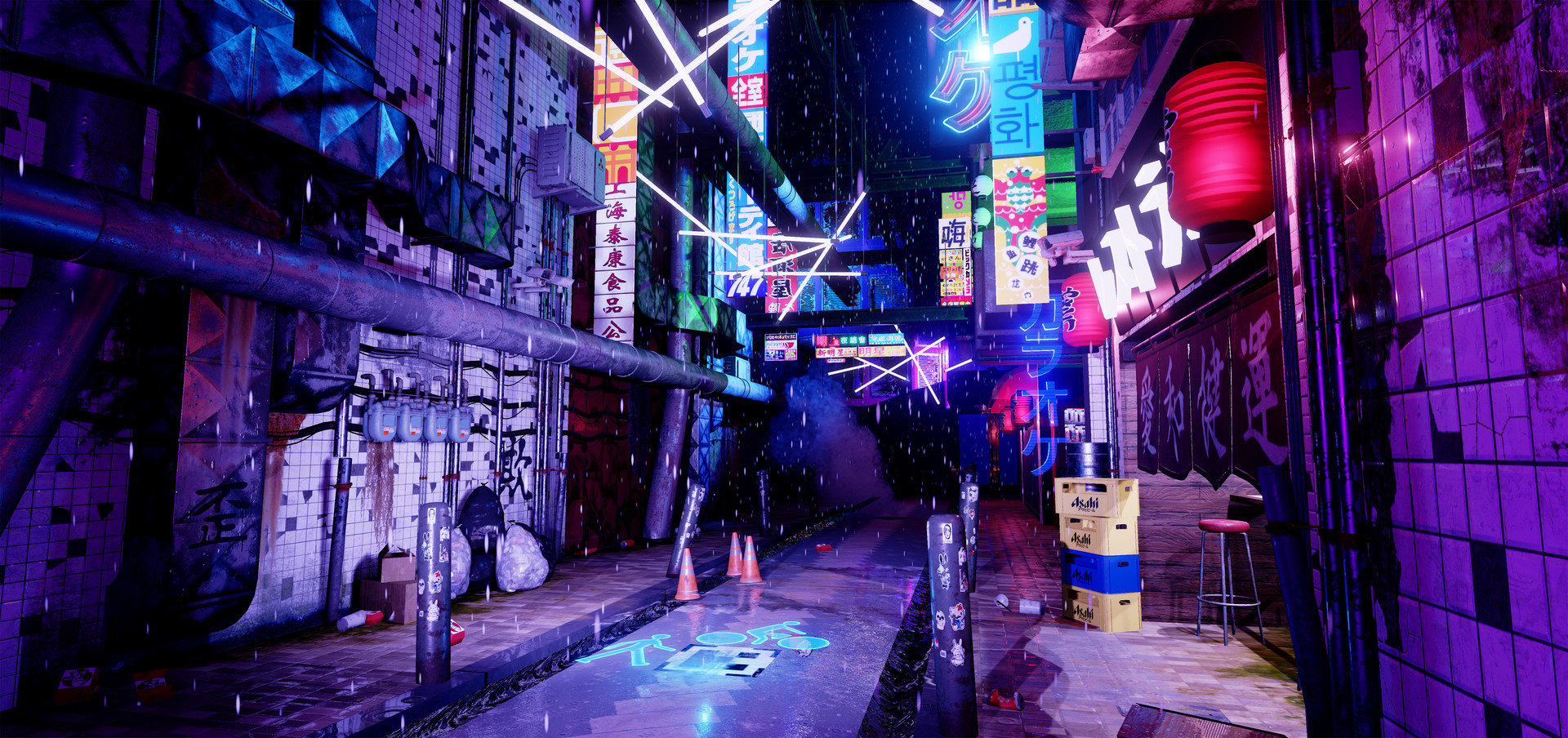 Arthur Grauliere Neo Tokyo S Alleyway