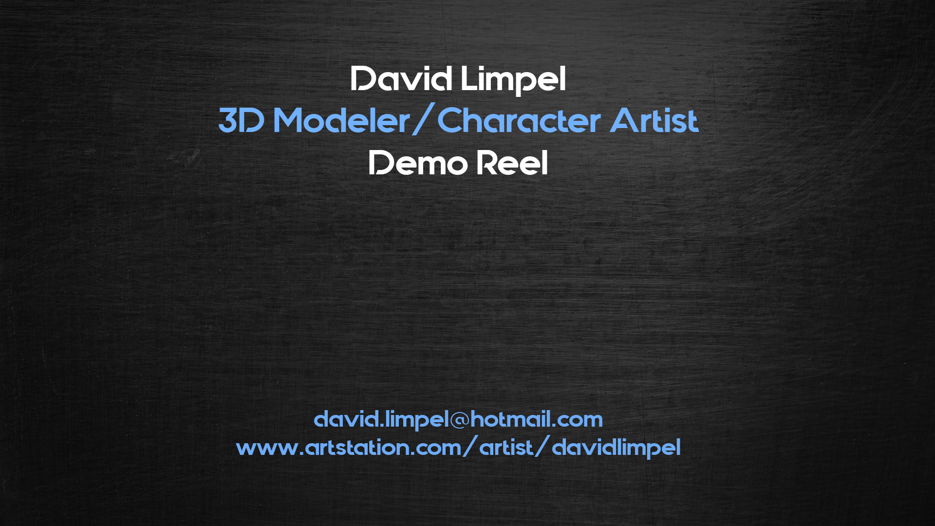 artstation-demo-reel