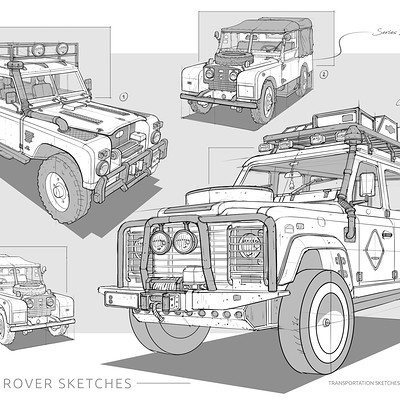Edgaras cernikas transportation sketches land rover 1400x990