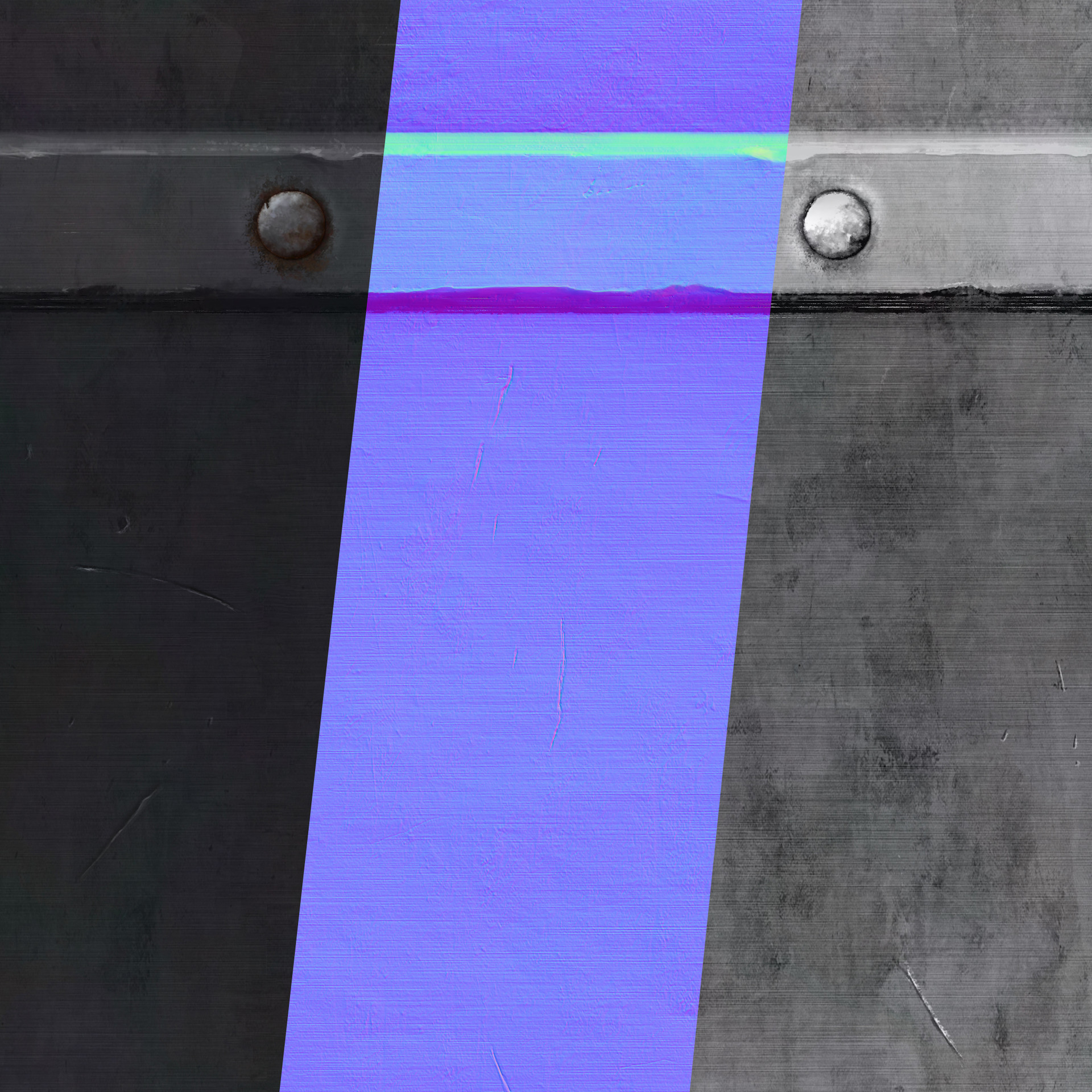 ArtStation Hand Paint Metal Texture