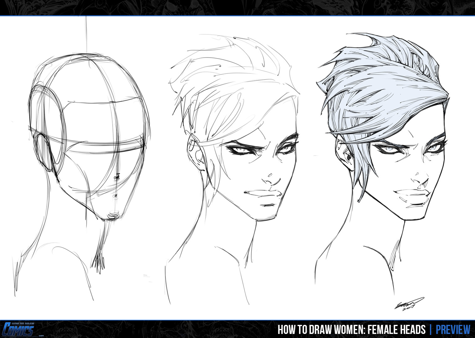 ArtStation Expressing Emotions How To Draw Women Female Heads PREVIEW