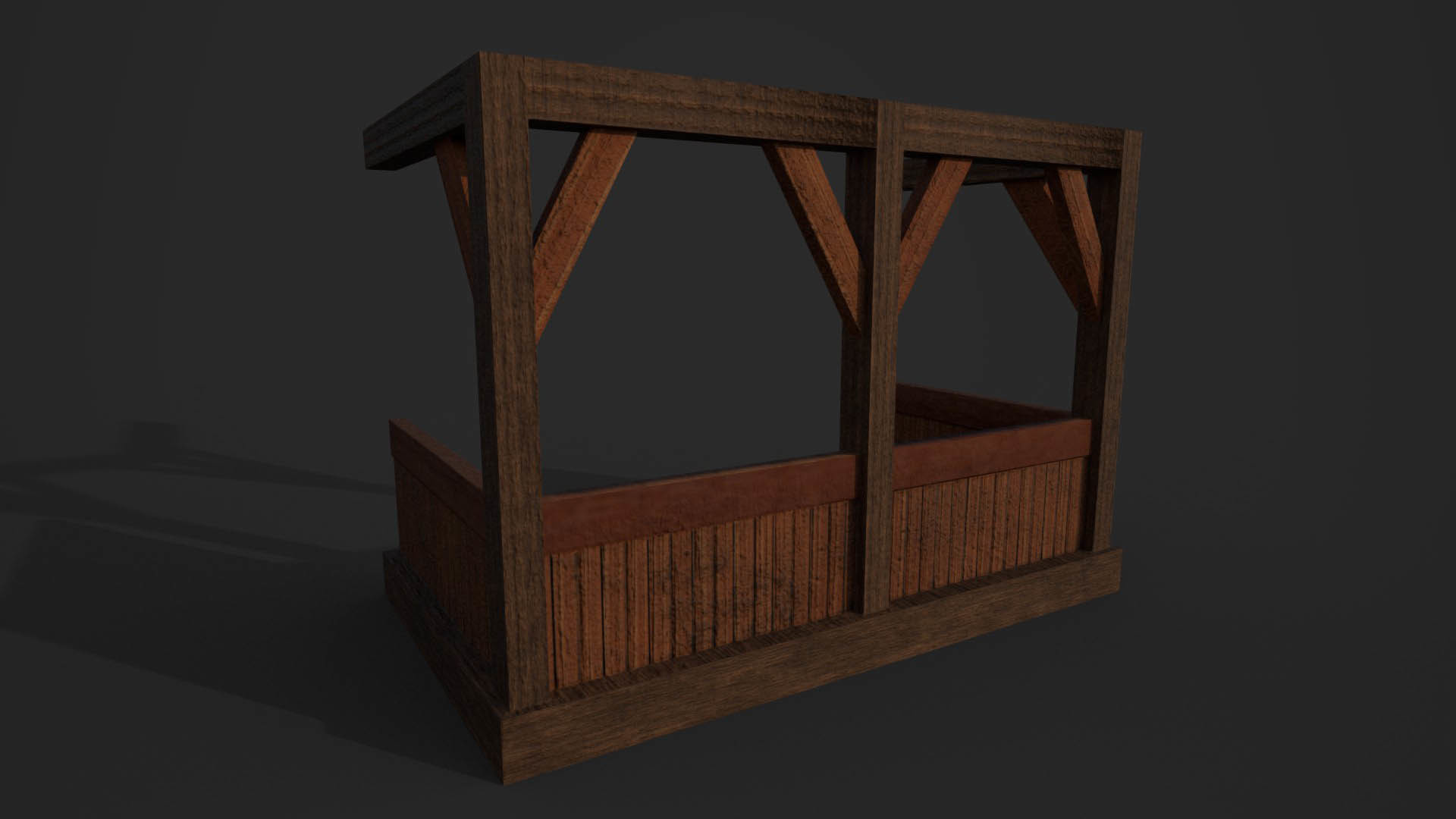 ArtStation - Wood Balcony