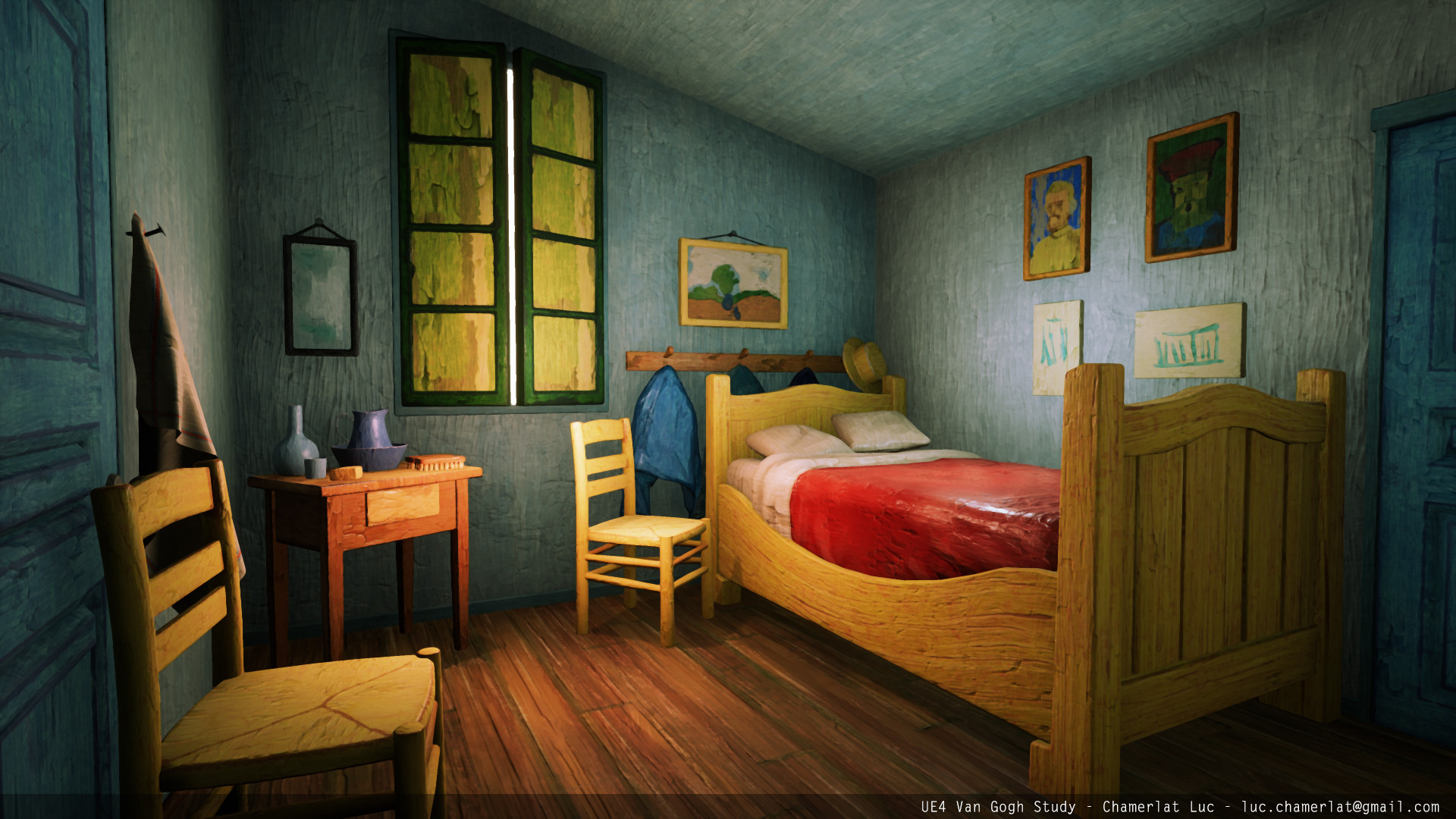 Artstation Ue4 Van Gogh Bedroom Study Luc Chamerlat