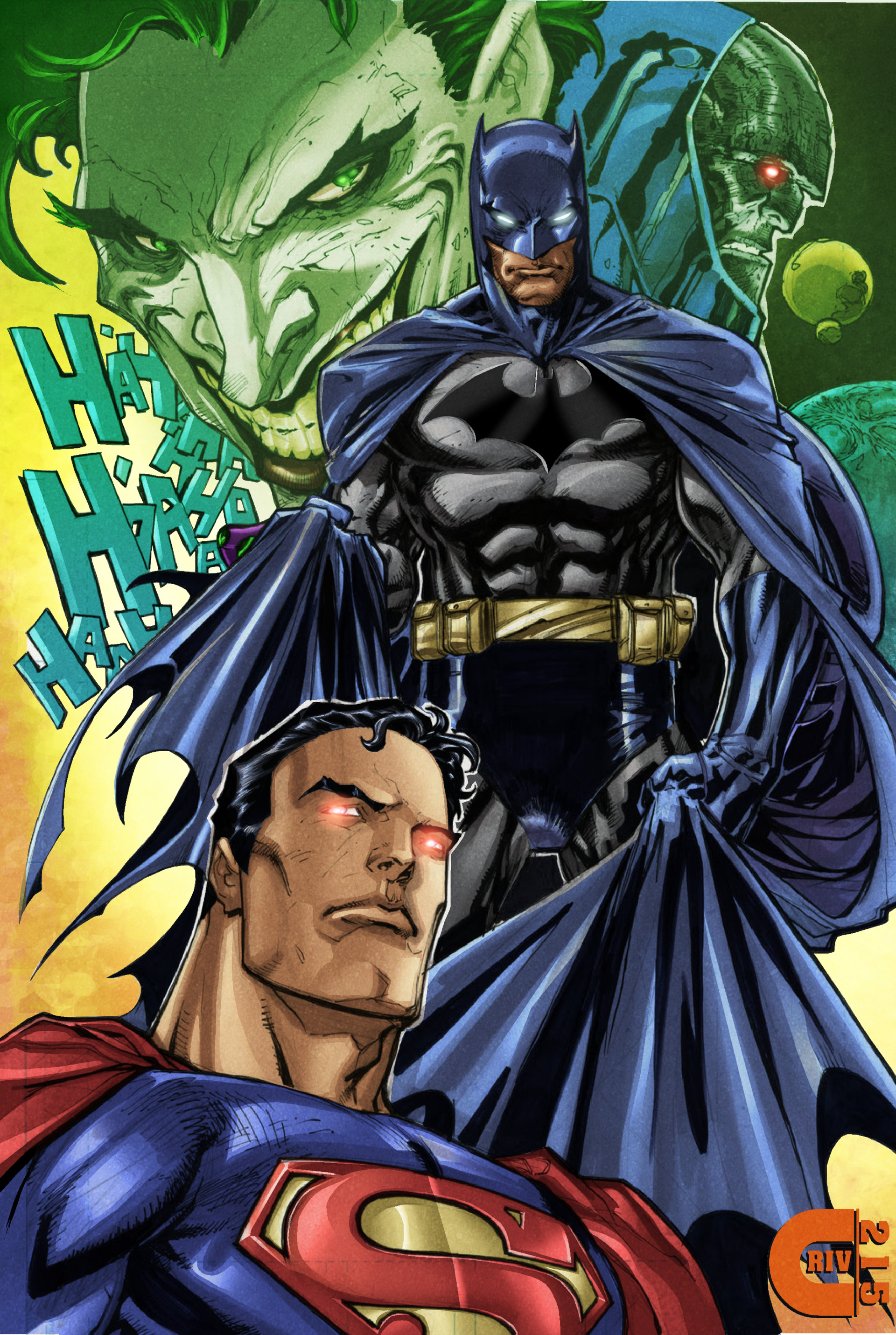 Christopher D Rivers - Superman - Batman - Joker - Darkseid