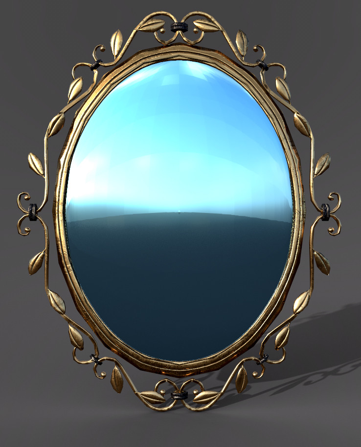Game Ready Low Poly Mirror