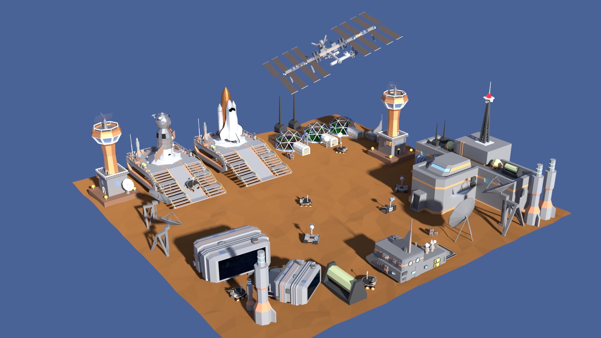 ArtStation - Space Colonies game logo