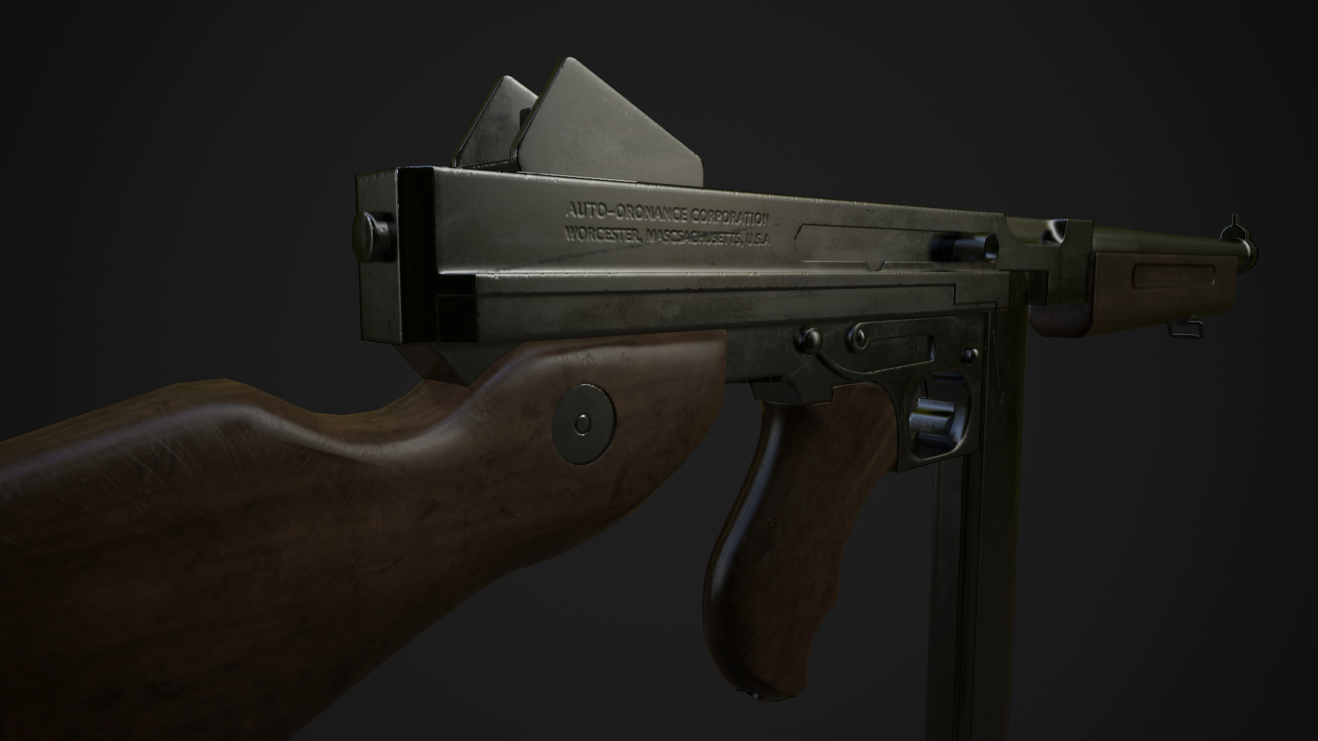 ArtStation - Thompson Submachine Gun