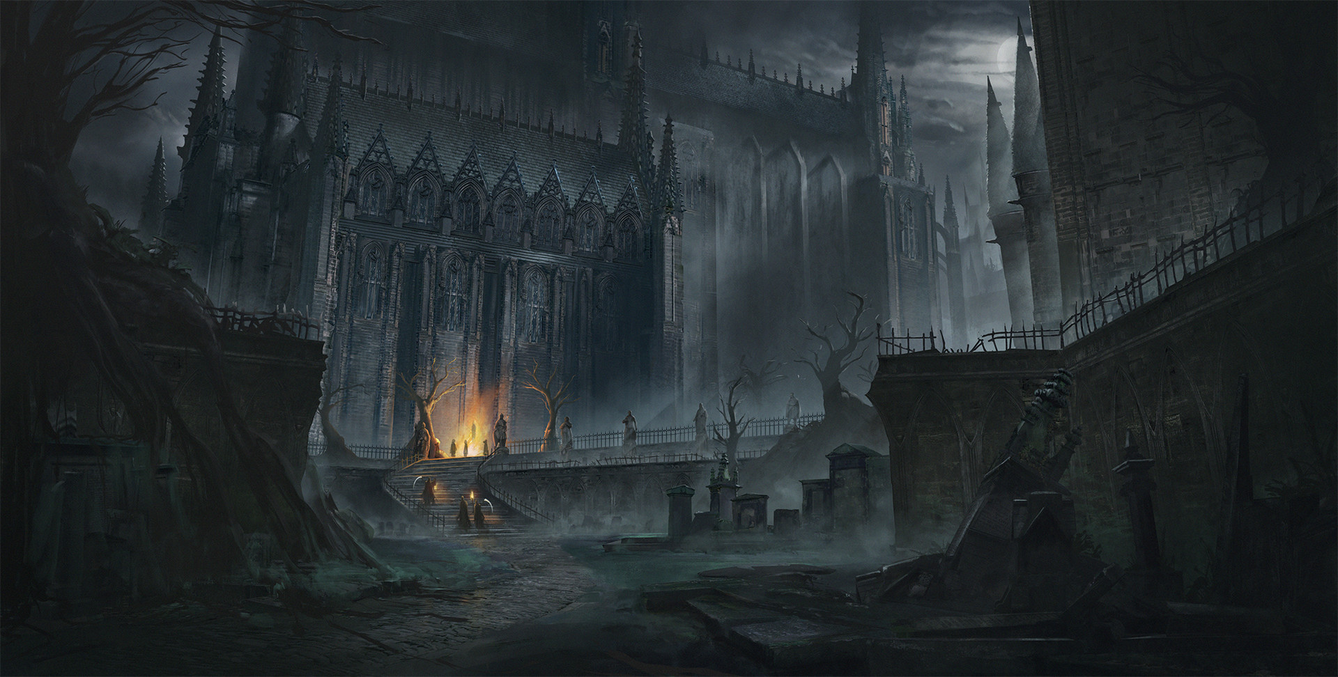 ArtStation - Cathedral Graveyard