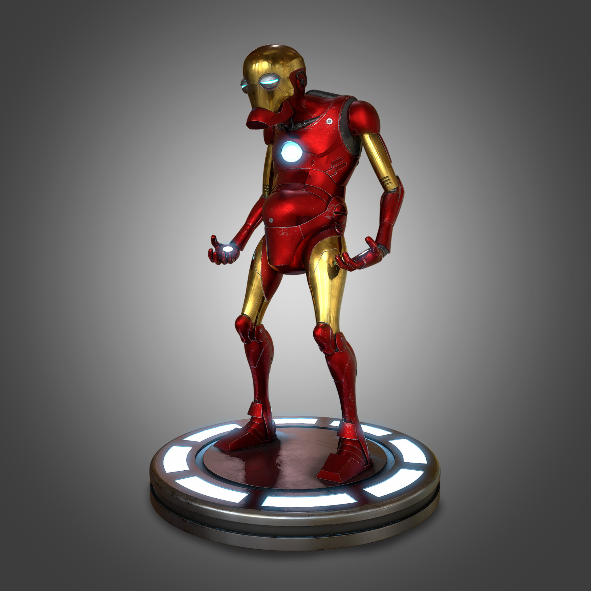 old iron man figure