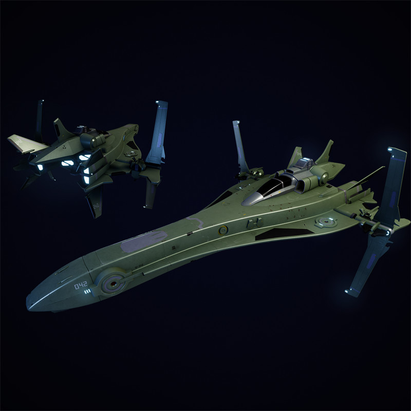 ArtStation - Lowpoly Spaceship