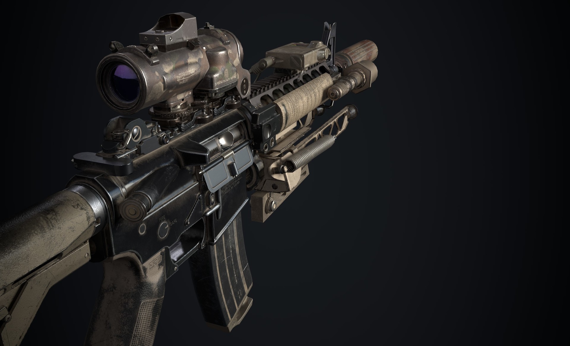 ArtStation - US Marine Corps Infantry Rifle