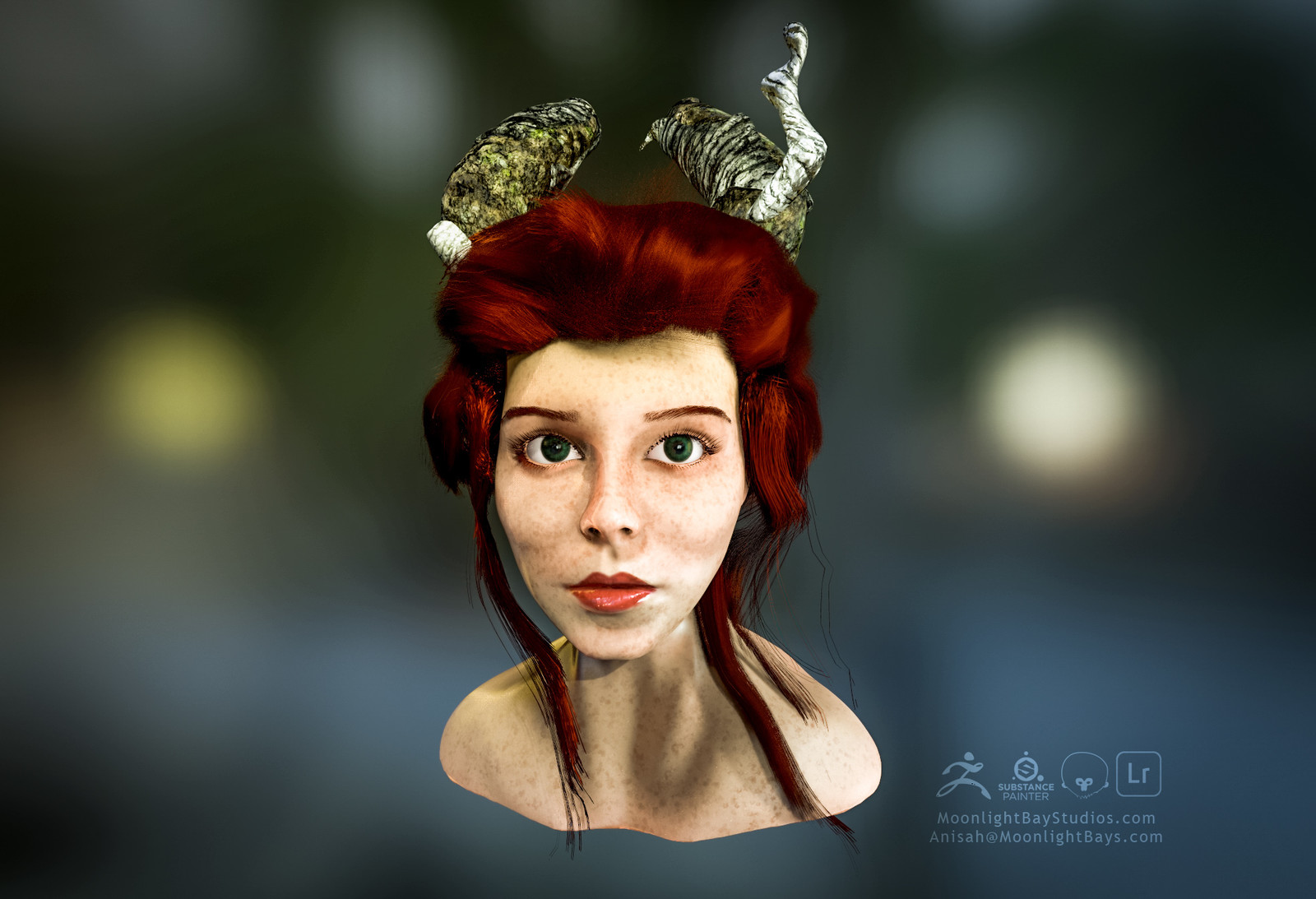 Redhead With Horns