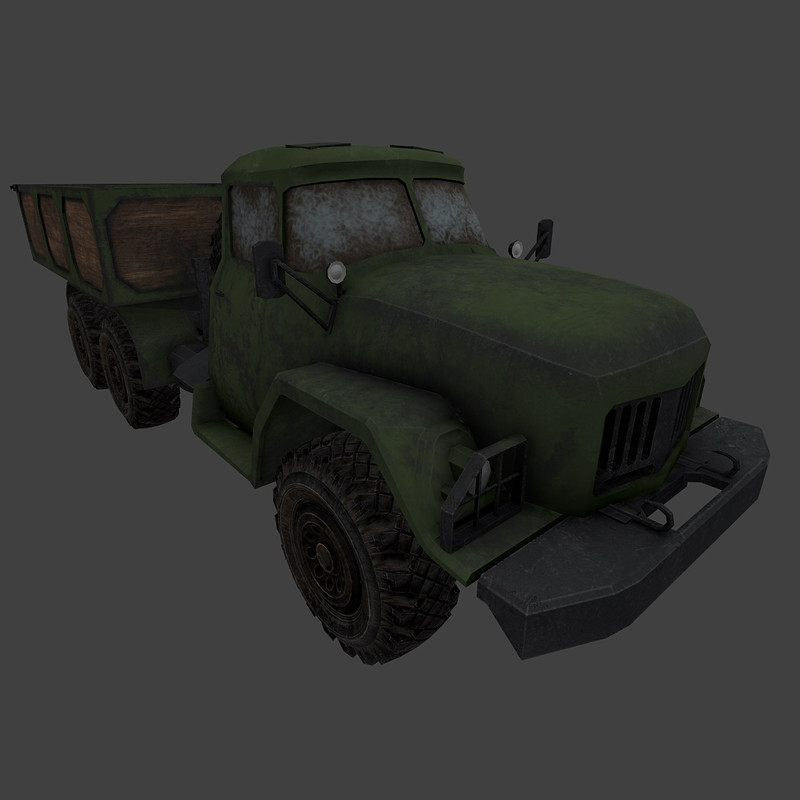 ZIL-131 Low Poly