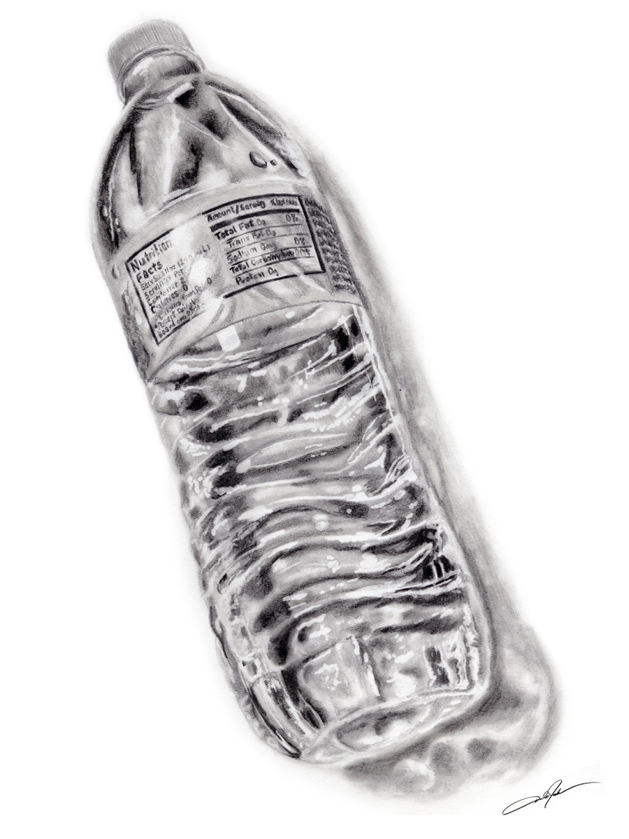 A bottle of water