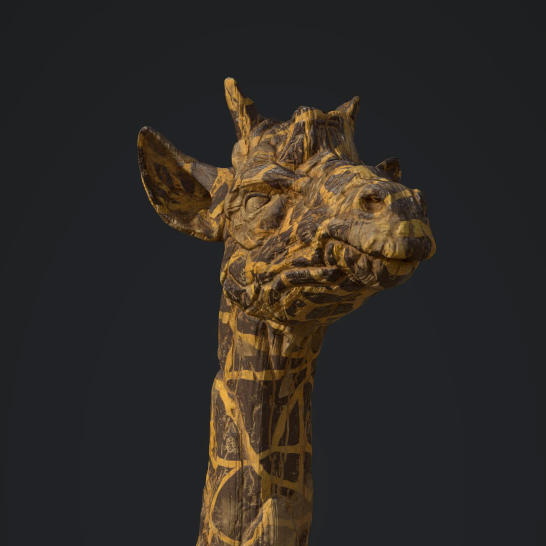 ArtStation - Giraffe Bust - Smart Materials