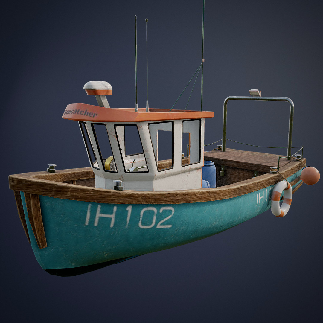 Second Life Marketplace - [TUFF] Old Sampan Fishing Boat