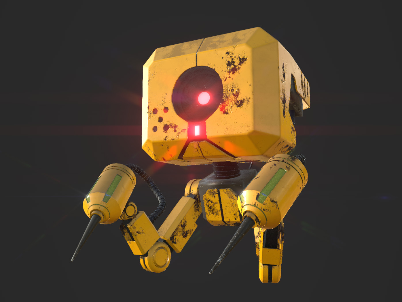 yellow colour robot car