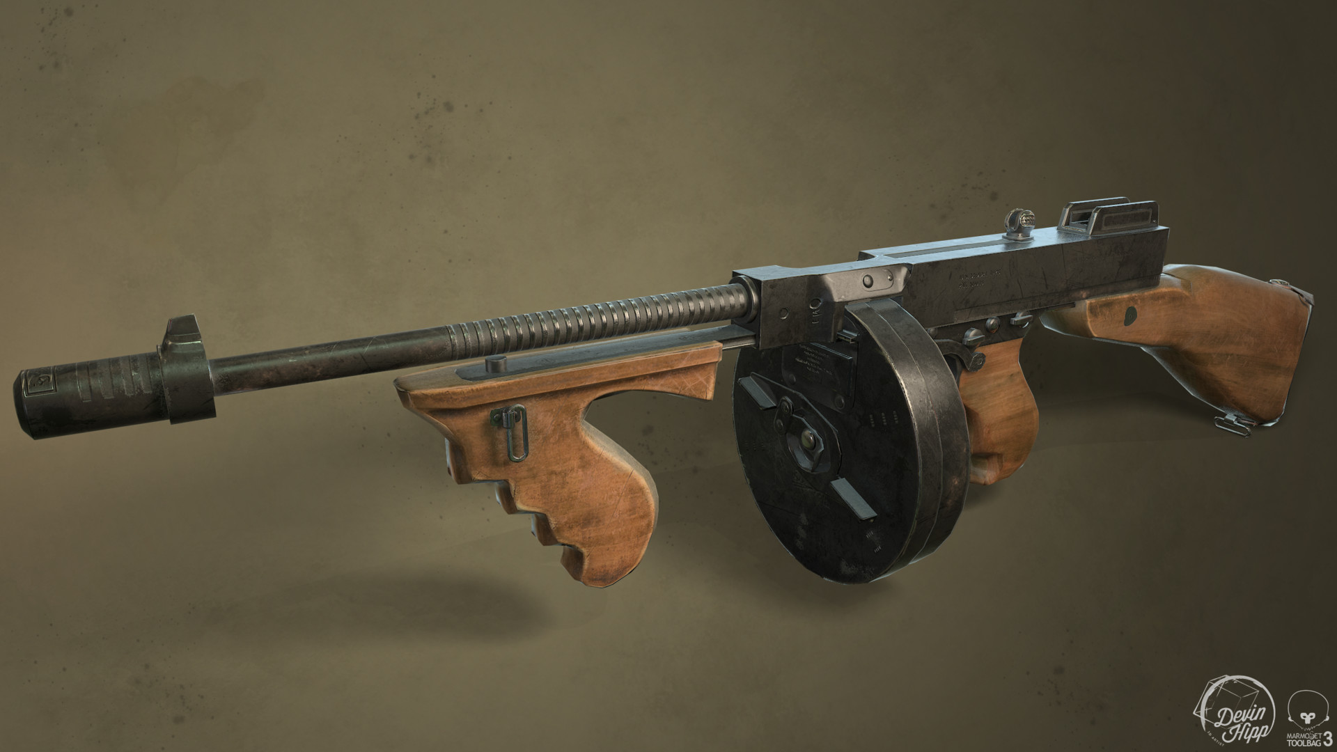 ArtStation Thompson Submachine Gun