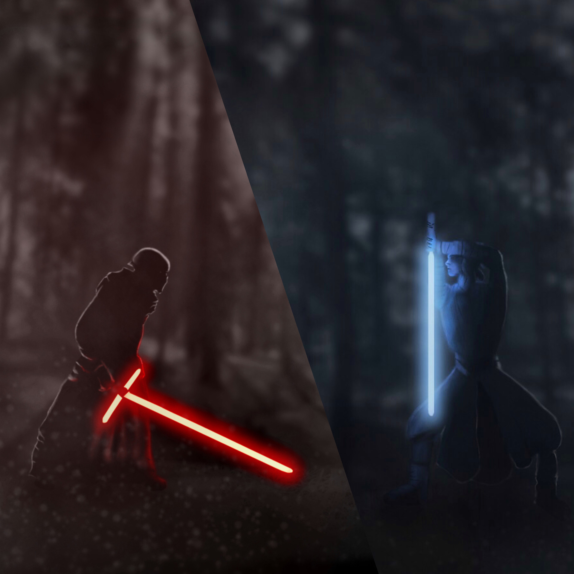 Artstation - Kylo Ren Vs. Rey