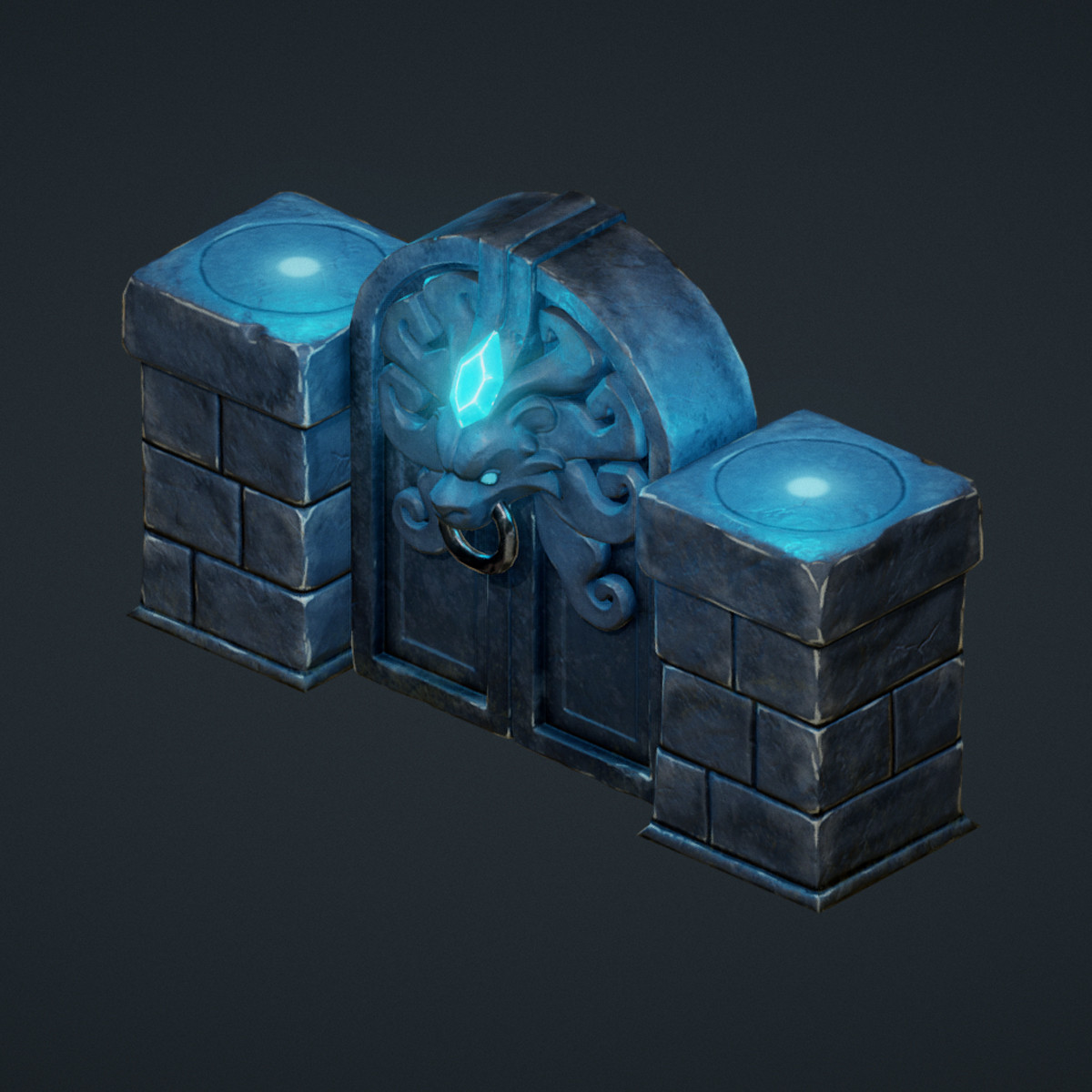 ArtStation - Isometric Lions Gate