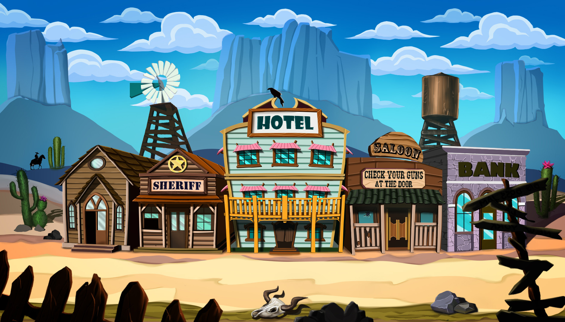 Cartoon wild west прохождение