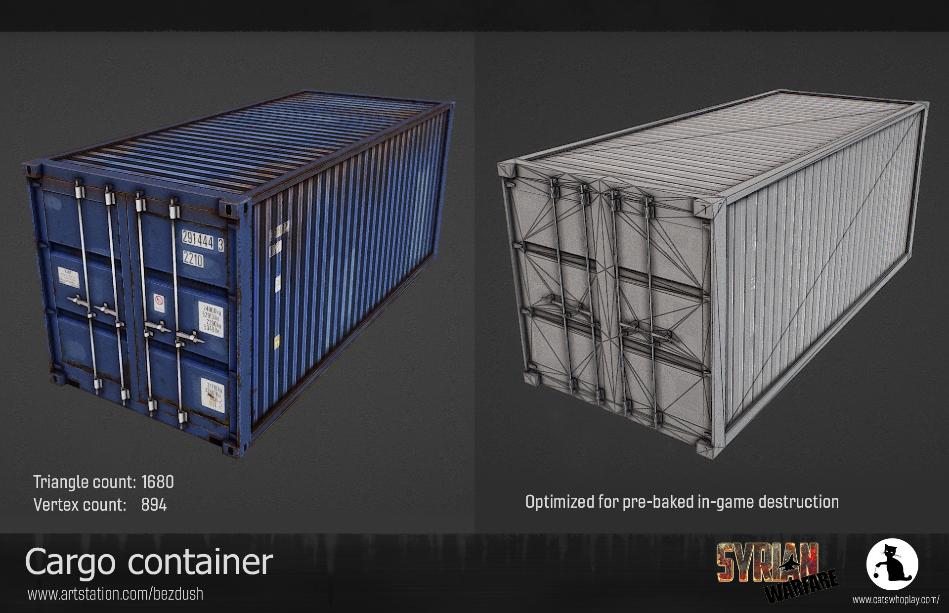 ArtStation - Cargo containers set