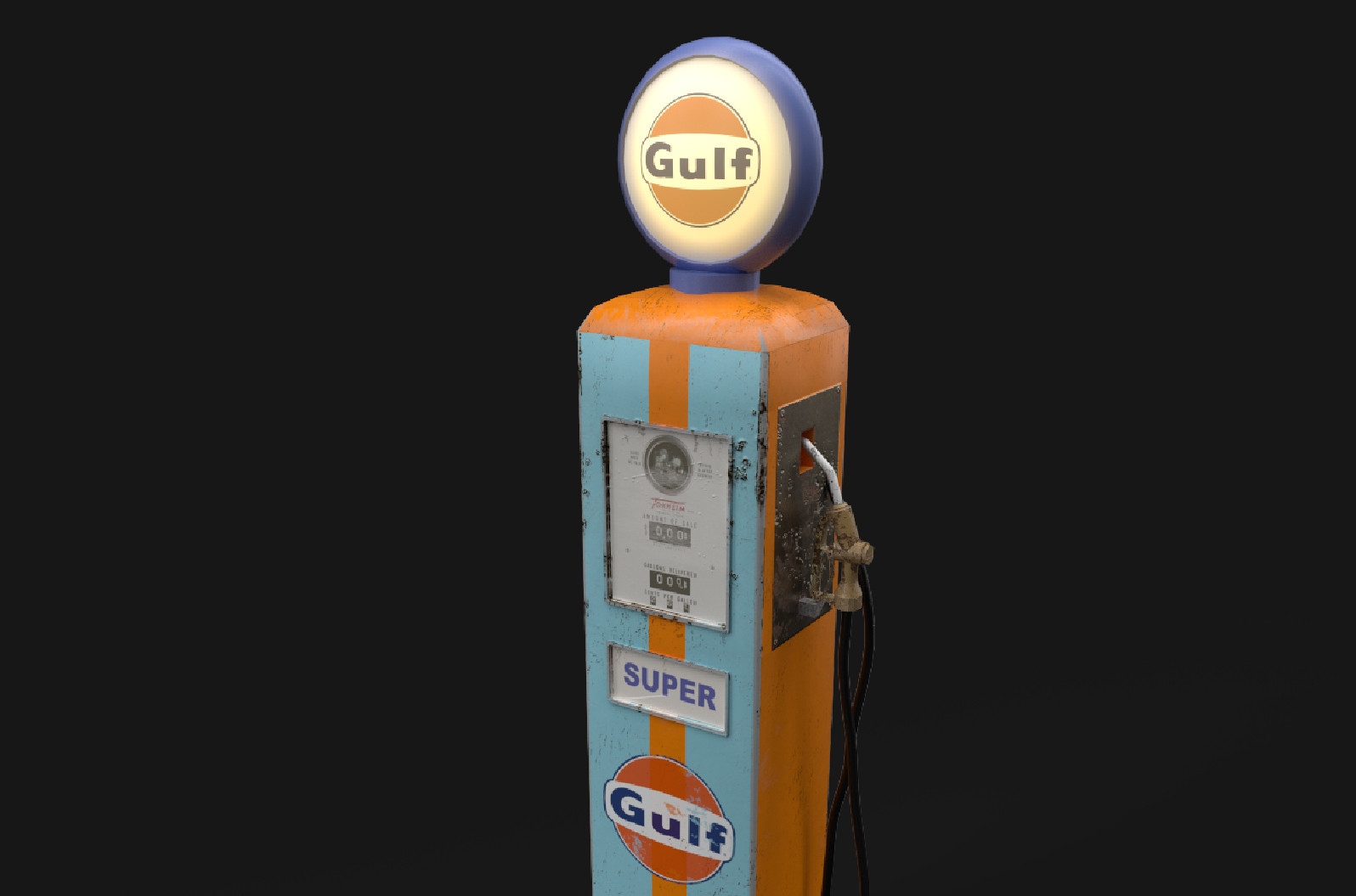 ArtStation - Gulf Gas Pump